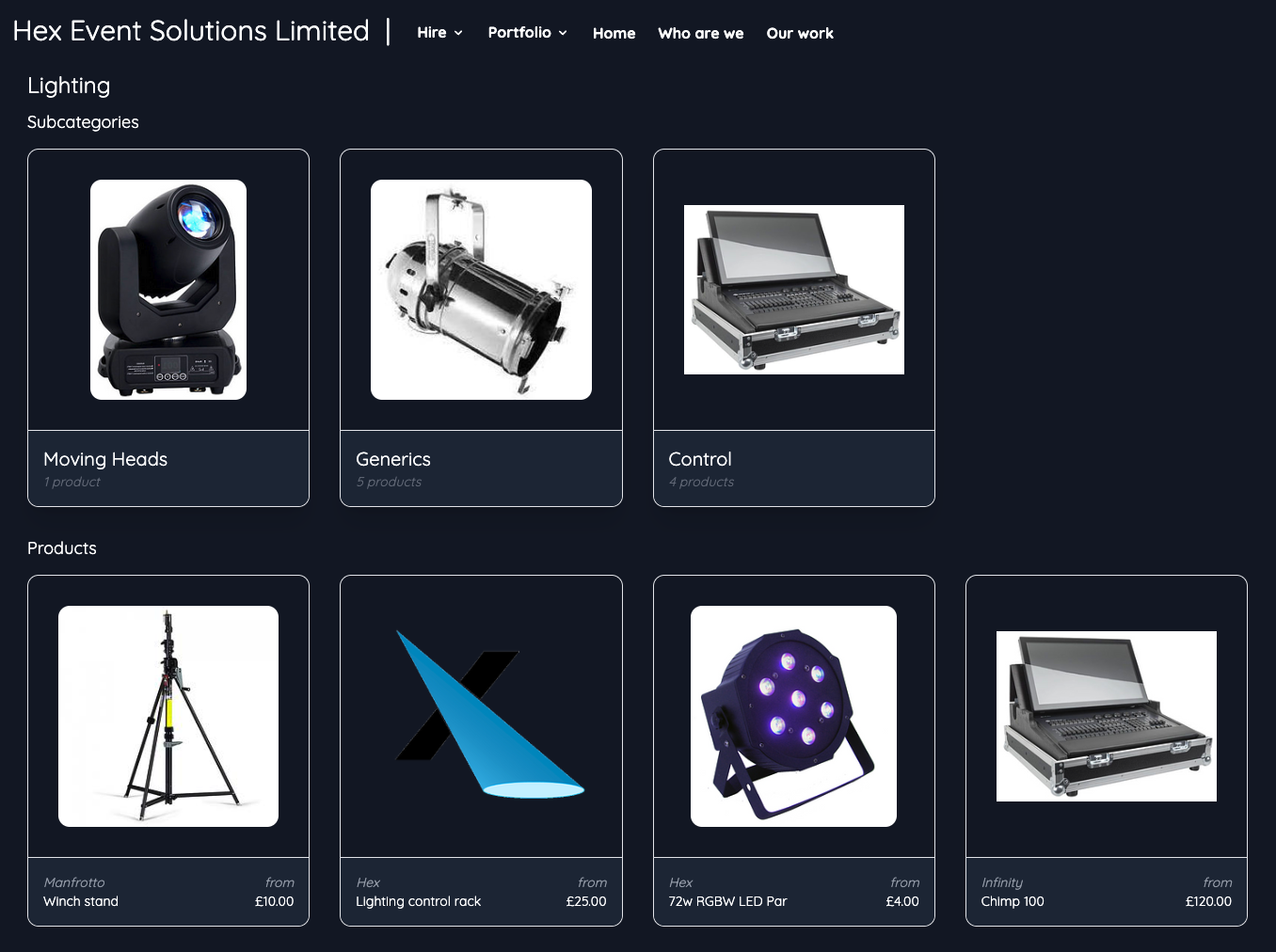 TRussell Tech Hire Website Screenshot